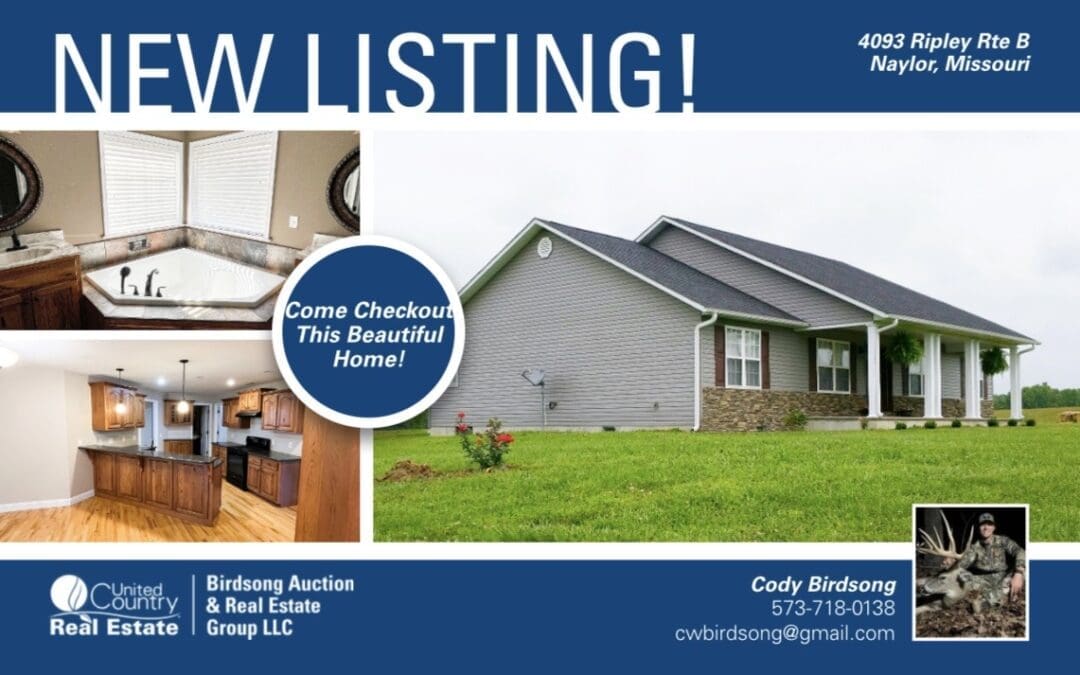  New Listing – Custom Built Home on 4.77 Acres Near Naylor, Missouri